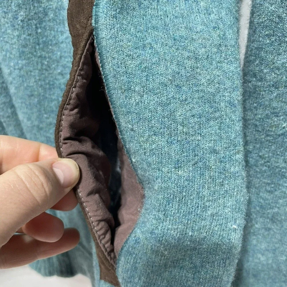 Vintage Patagonia Full Zip Jacket Womens Medium, Teal, Wool Blend, Pockets USA - Picture 3 of 12
